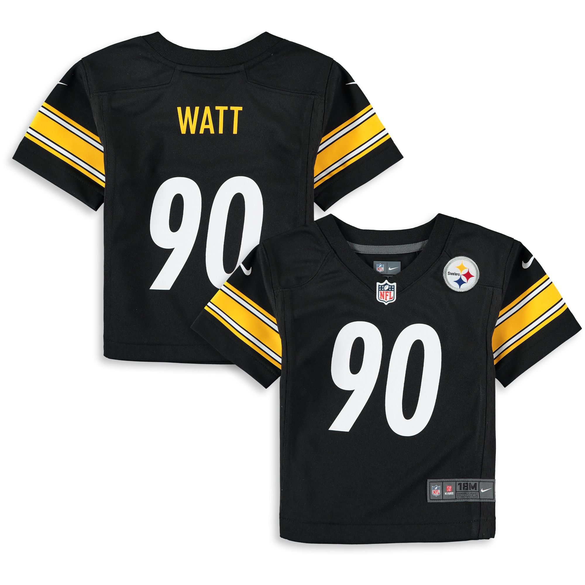 Pittsburgh Steelers Black Player Jersey for Kids – T.J. Watt