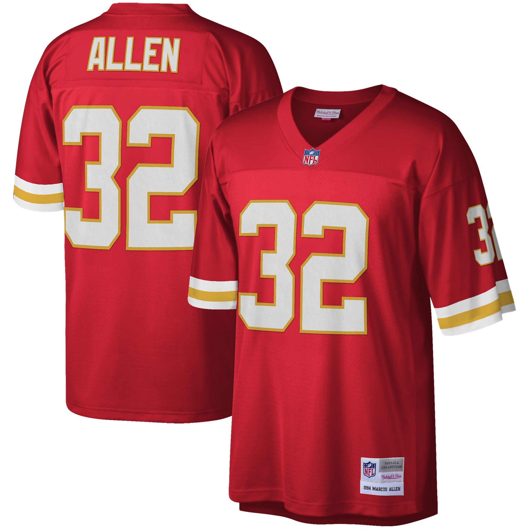 Kansas City Chiefs Red Legacy City Replica Jersey for Men – Marcus Allen
