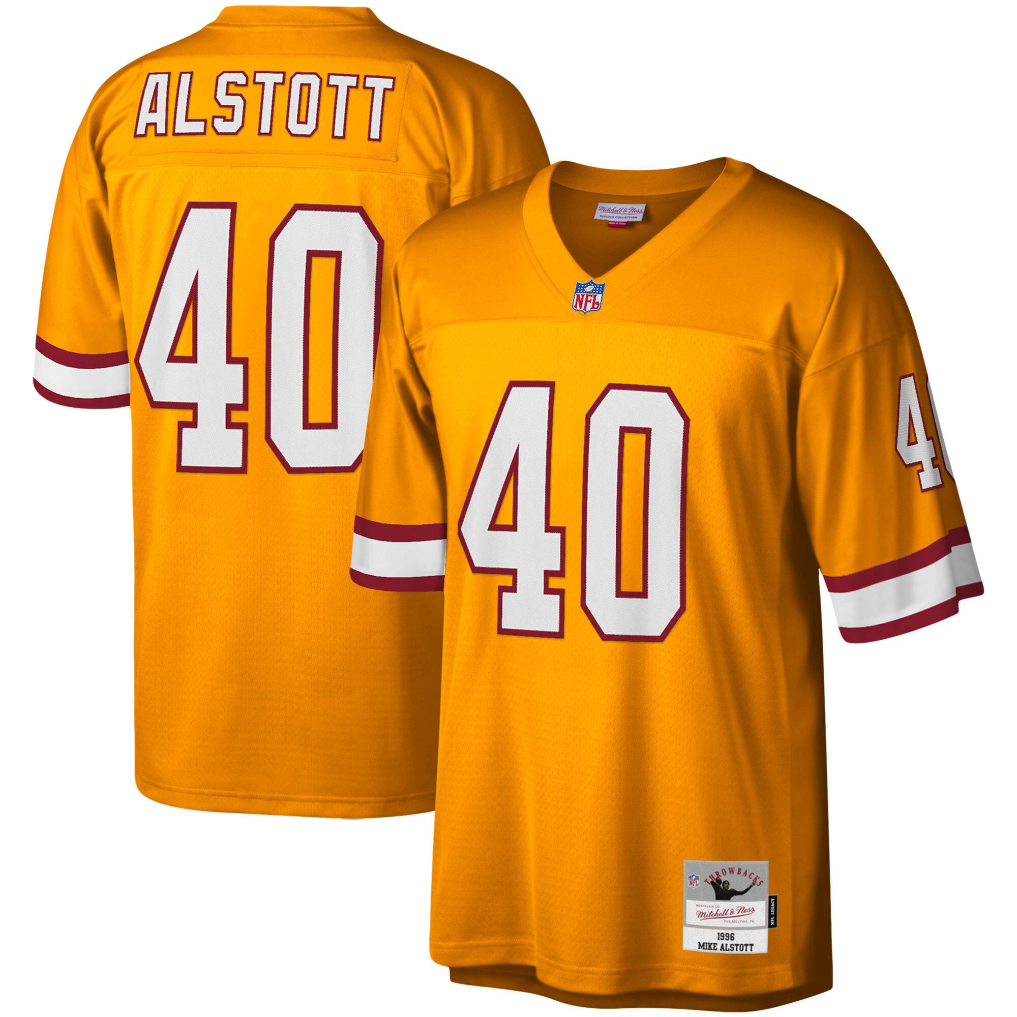 Tampa Bay Buccaneers 1996 Orange Big Tall Retired Player Jersey for Women – Mike Alstott