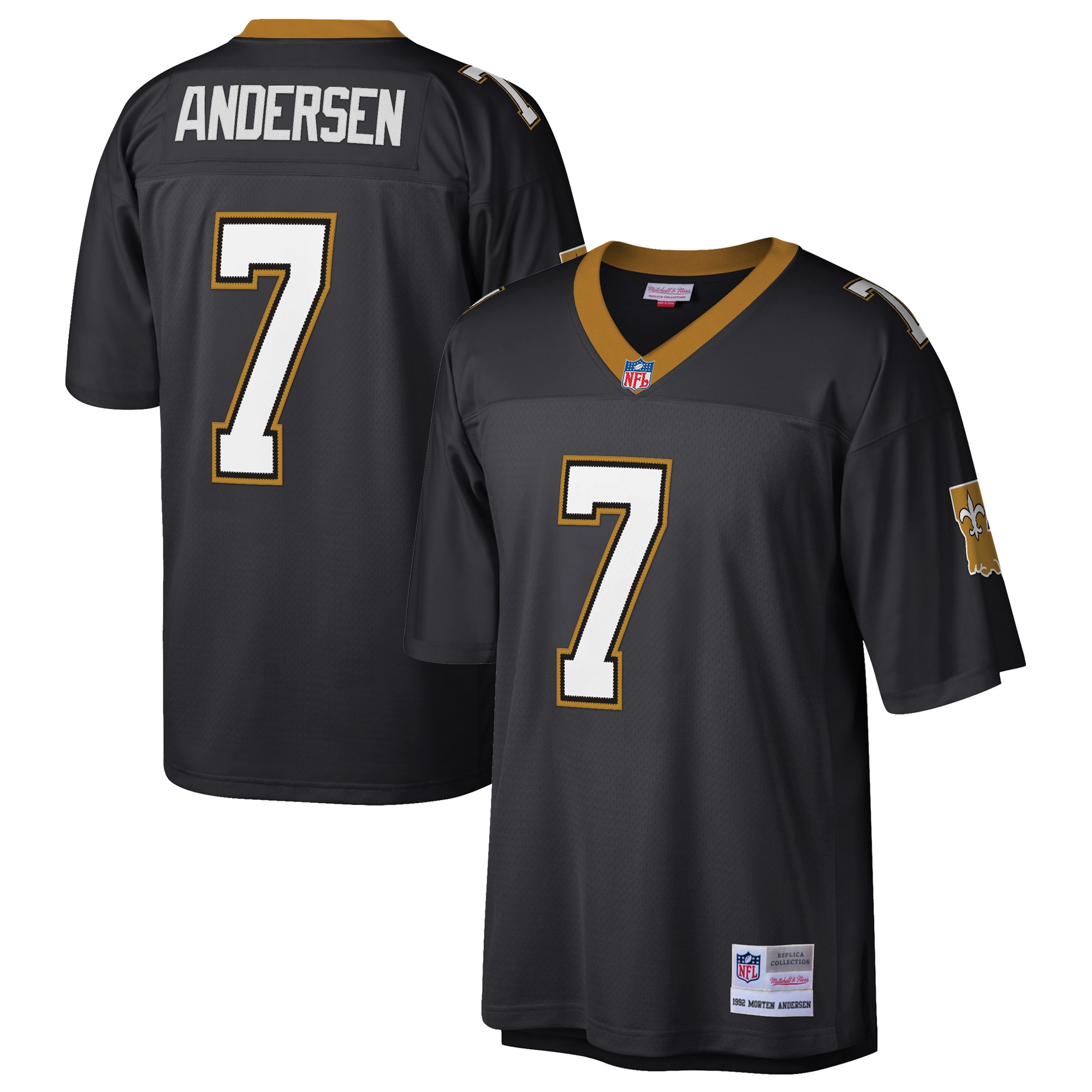 New Orleans Saints Black Player Jersey for Kids – Morten Andersen