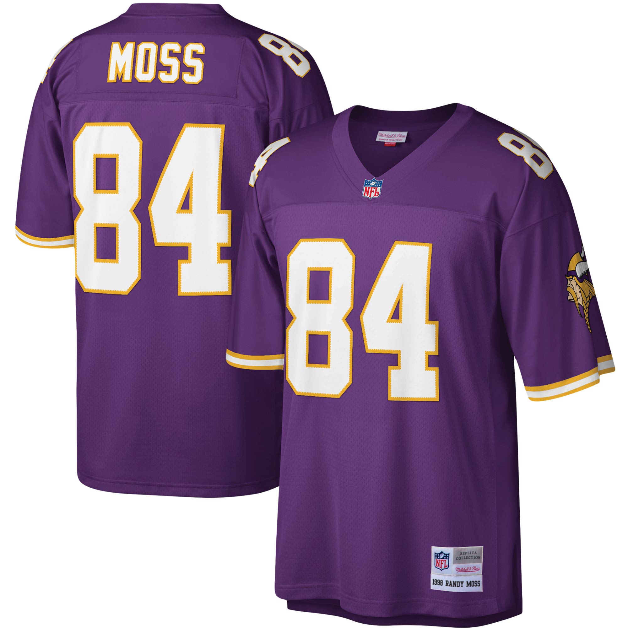 Minnesota Vikings Purple Legacy American Football Replica Jersey for Men – Randy Moss