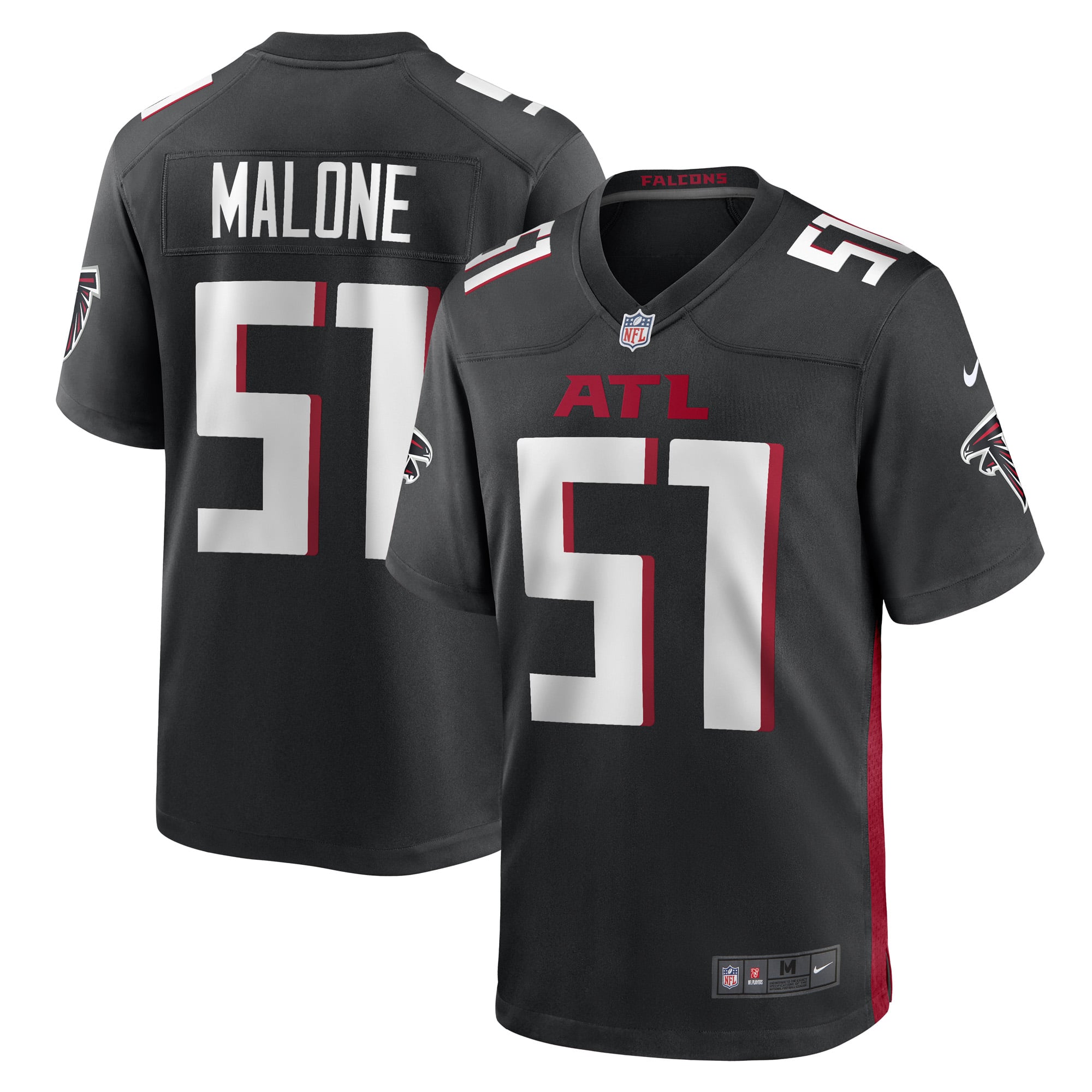Atlanta Falcons Black Player Jersey for Men – DeAngelo Malone