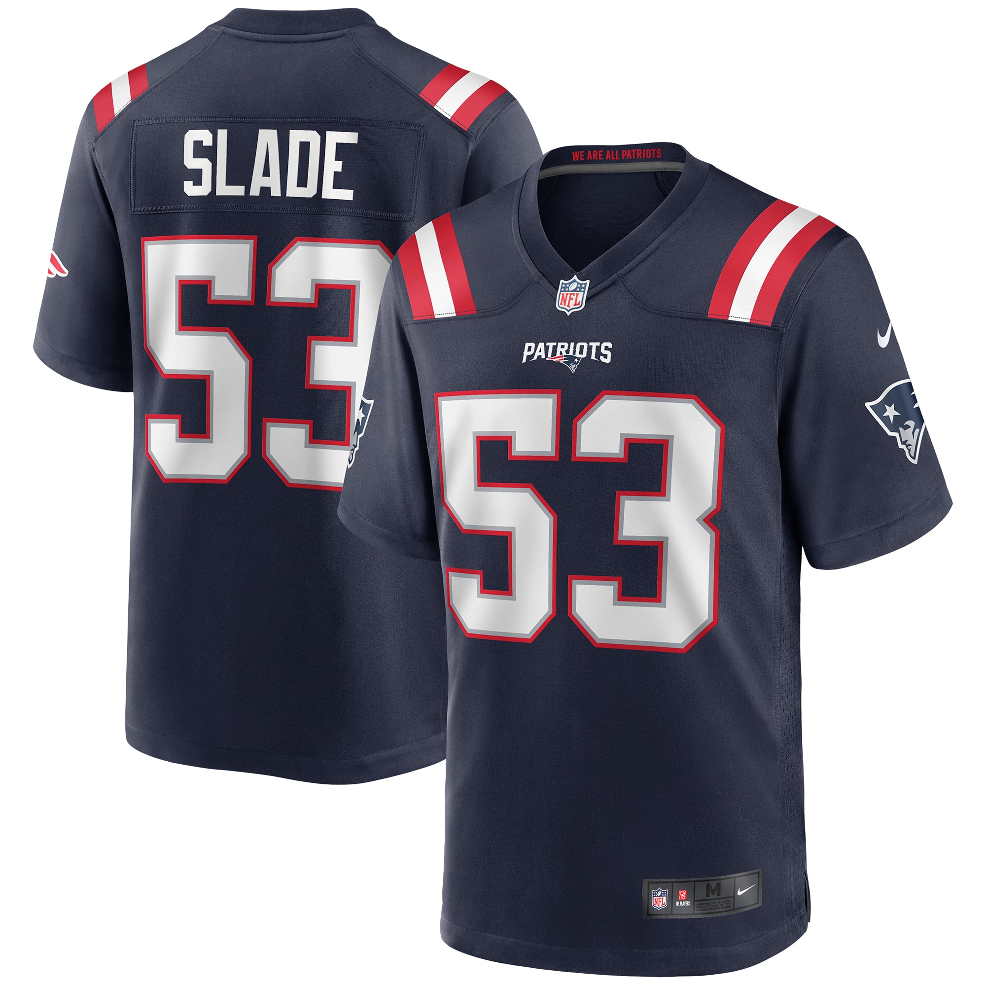 New England Patriots Navy Retired Player Jersey for Kids – Chris Slade