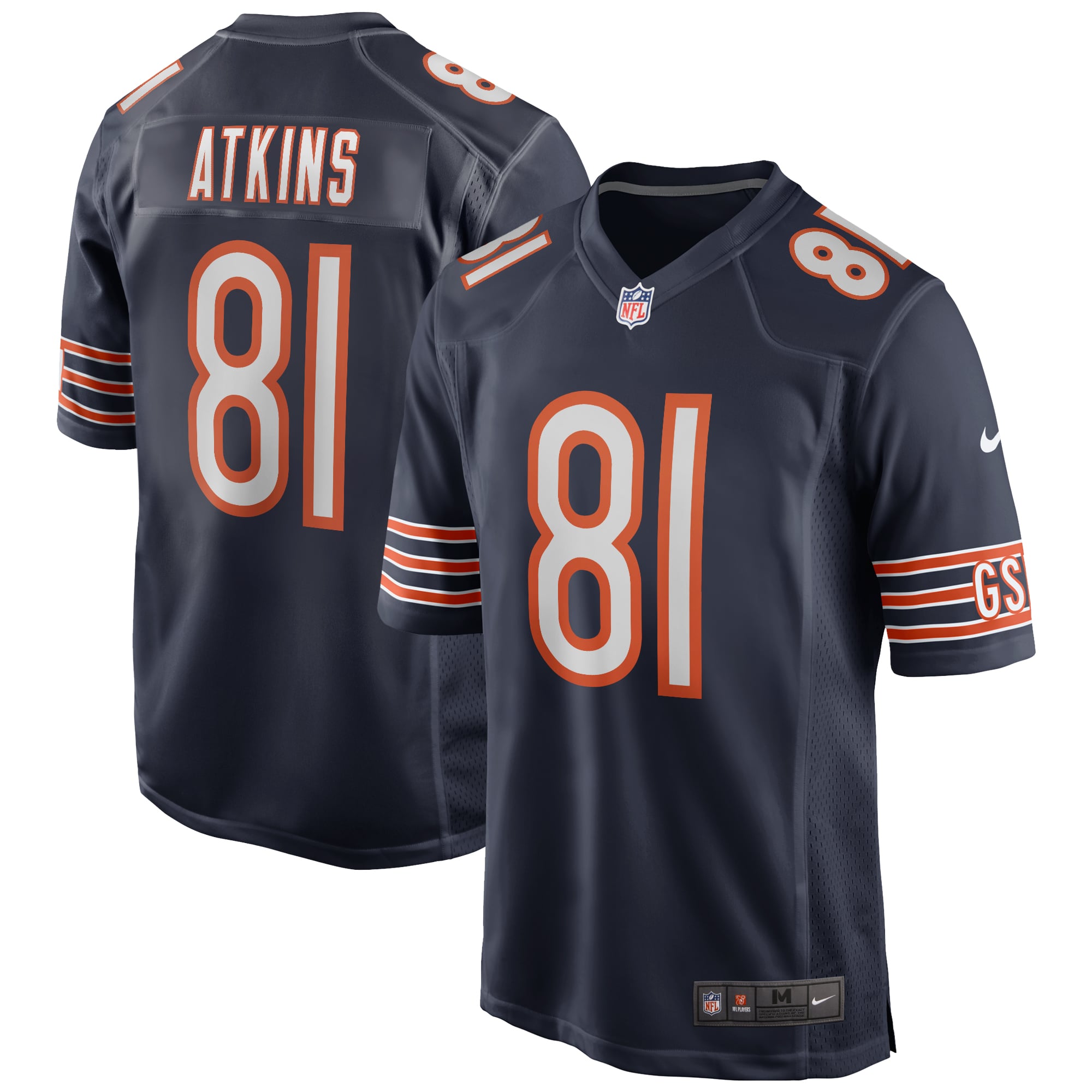 Chicago Bears Navy Retired Player Jersey for Men – Doug Atkins