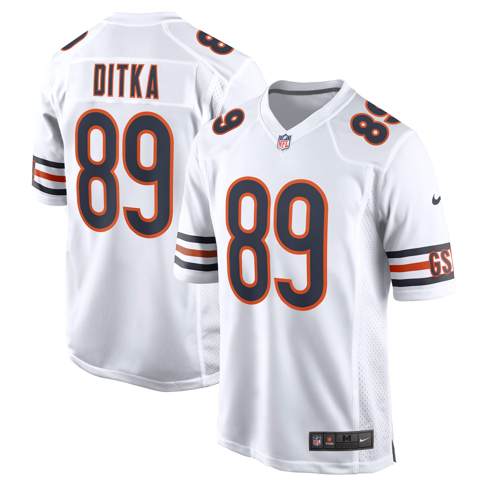 Chicago Bears White Retired Player Jersey for Men – Mike Ditka