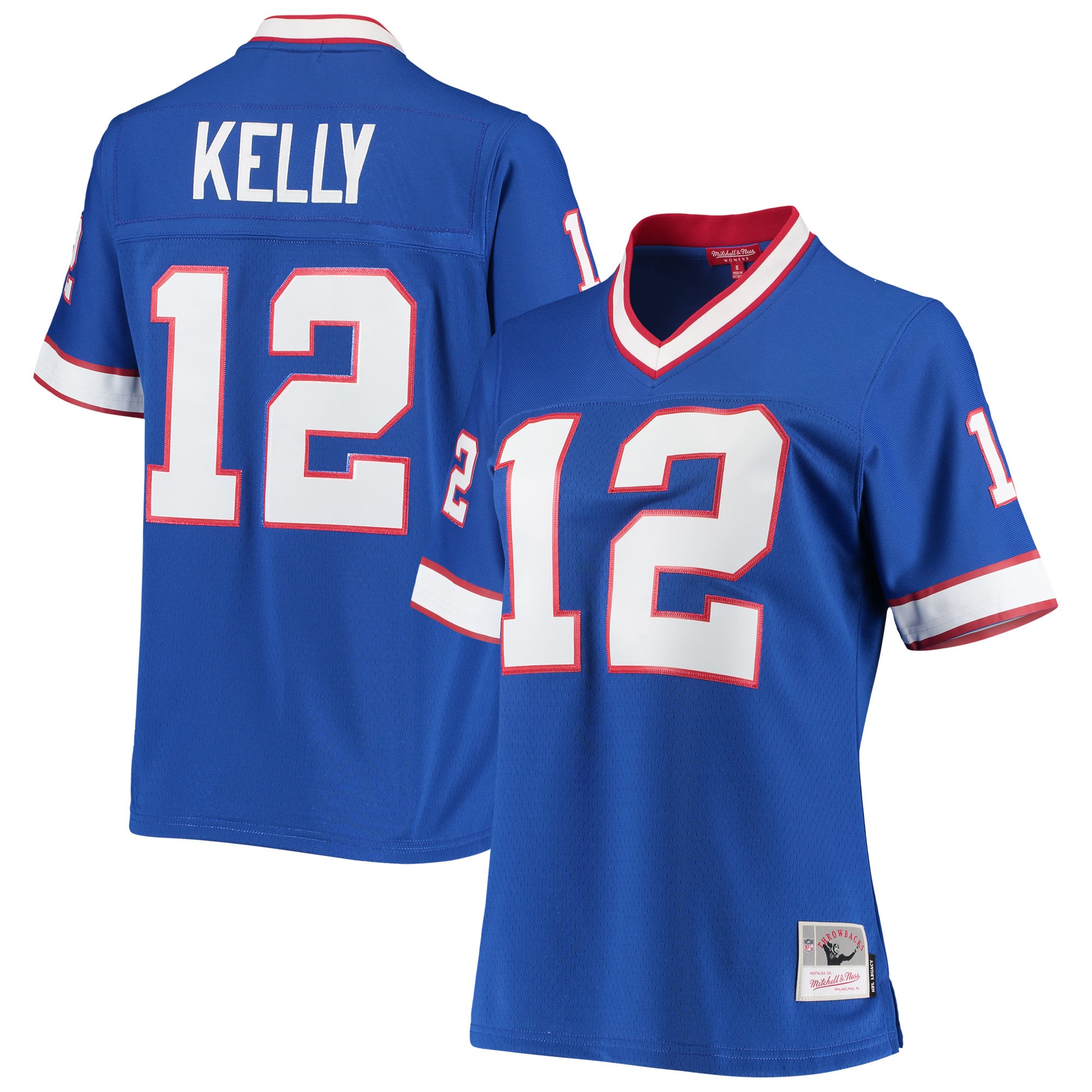 Buffalo Bills 1990 Kelly Jim Legacy Replica Jersey for Women