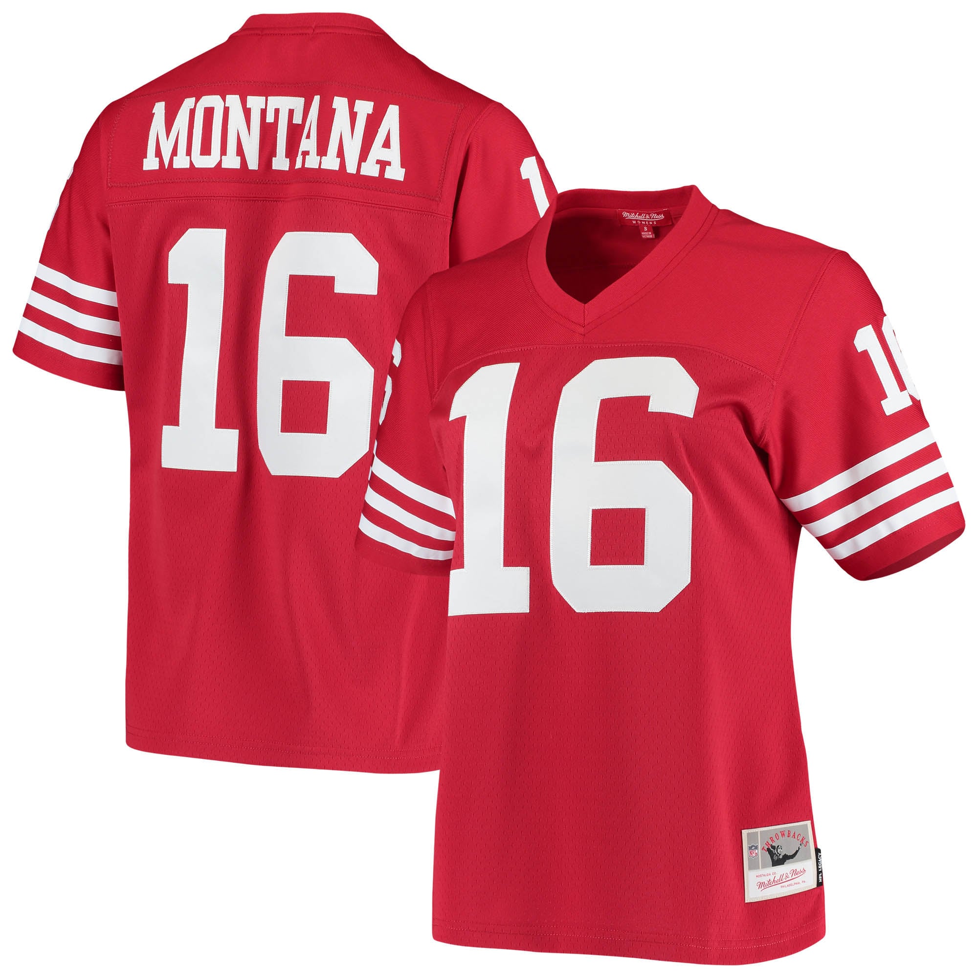 San Francisco 49ers 1990 Scarlet Legacy Replica Jersey for Men – Joe Montana