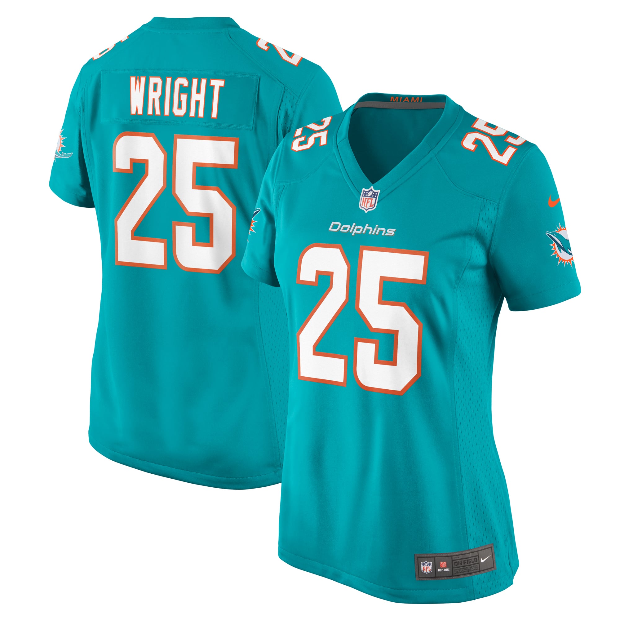 Miami Dolphins Aqua Game Jersey for Men – Jaylen Wright