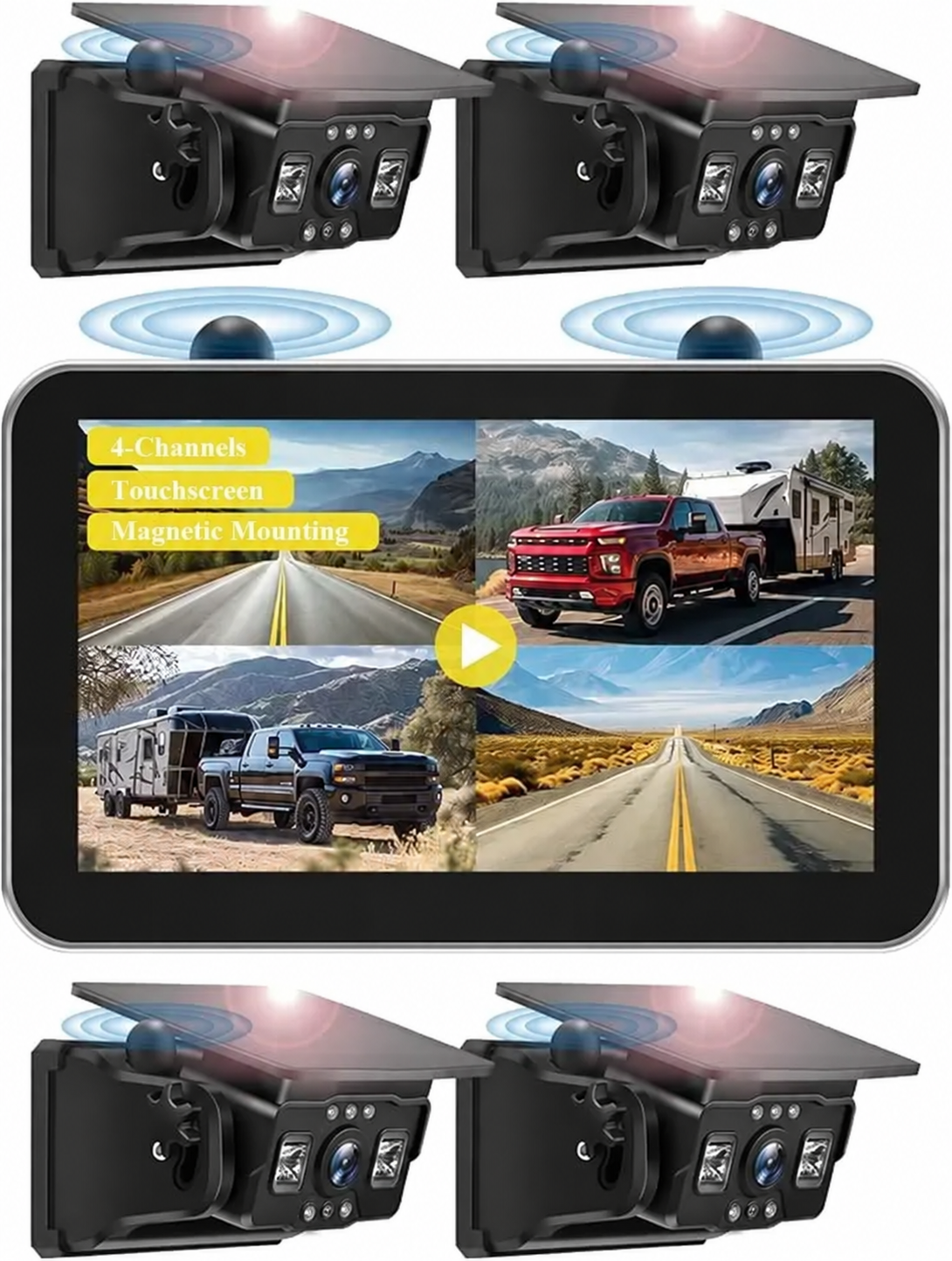 VK7Pro 2 Magnetic Solar Wireless Backup Camera
