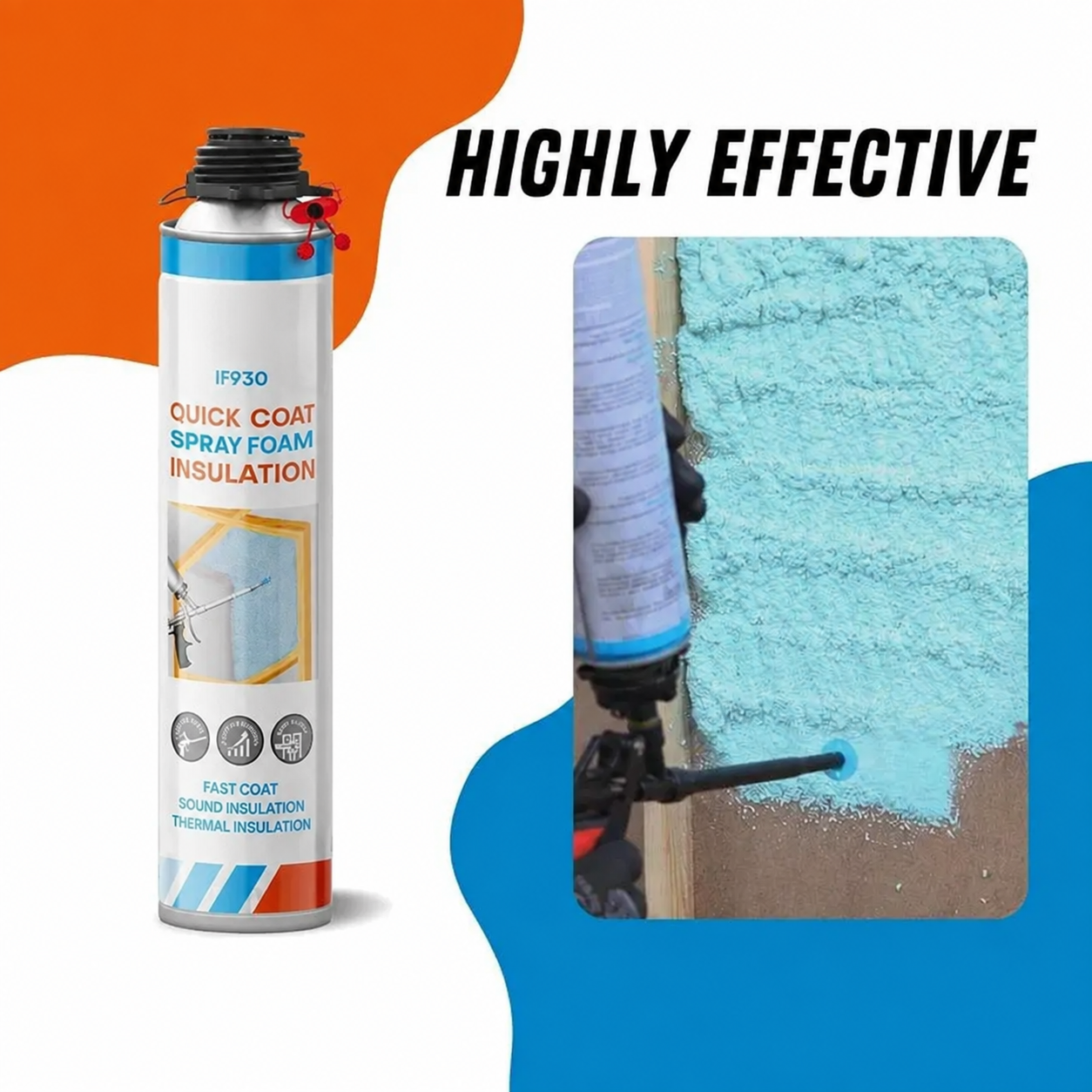 Spray Foam Insulation Kit (Thermal & Sound Insulation)