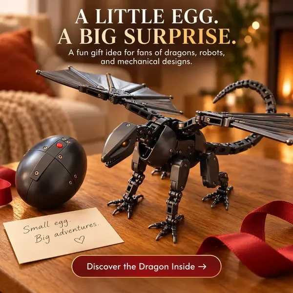 Gogott - 🔥 LAST DAY 49% OFF 🔥 🥚🐉 DragonMorph – Egg to Dragon Transforming Mechanical Toy