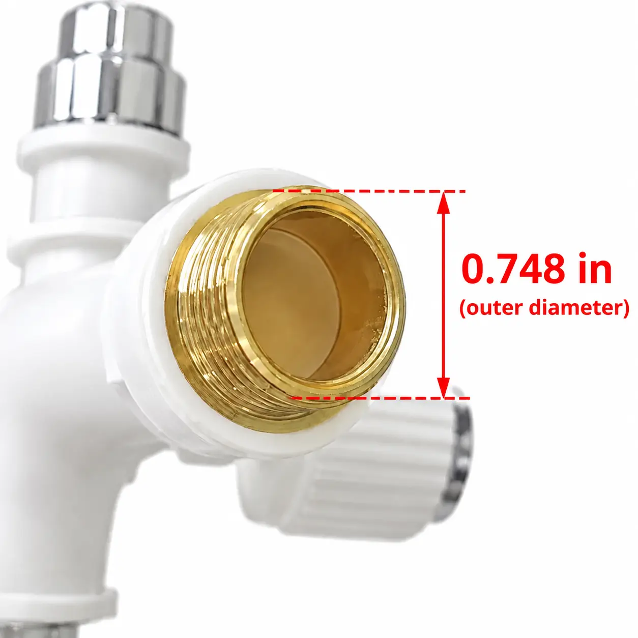 Dual Outlet Washing Machine Plastic Faucet