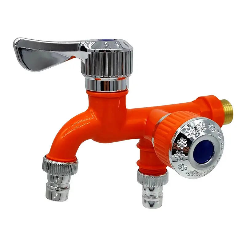 Dual Outlet Washing Machine Plastic Faucet