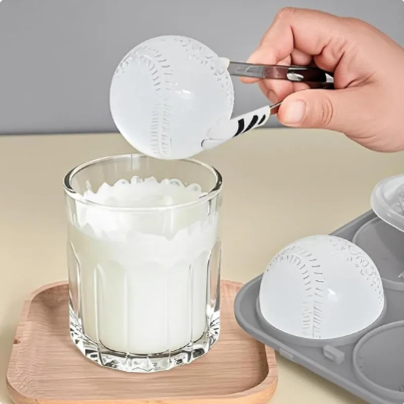 Baseball Ice Ball Mold – Slow Melting Ice Maker for Whiskey & Cocktails