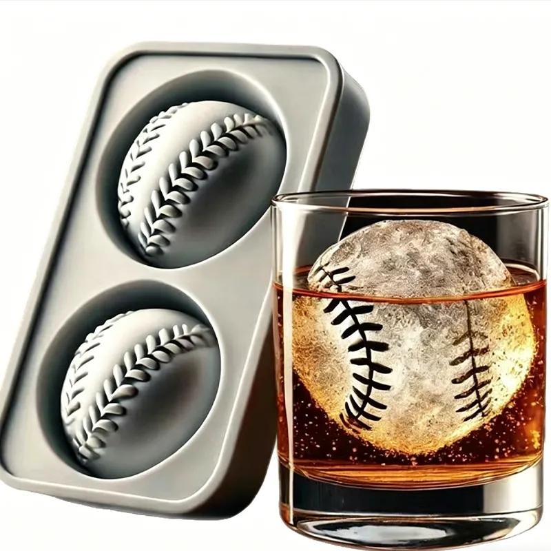Baseball Ice Ball Mold – Slow Melting Ice Maker for Whiskey & Cocktails