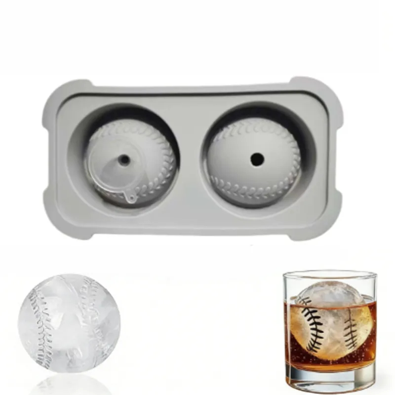 Baseball Ice Ball Mold – Slow Melting Ice Maker for Whiskey & Cocktails