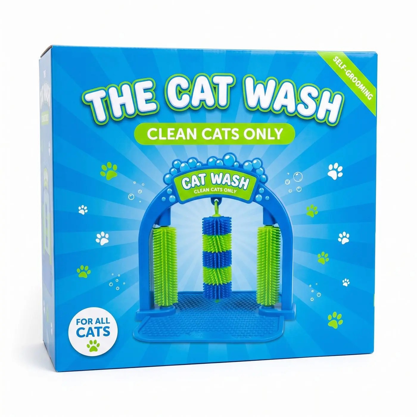 Cat Car Wash Self-Grooming Station – Interactive Massage Brush & Loose Fur Remover for Indoor Cats