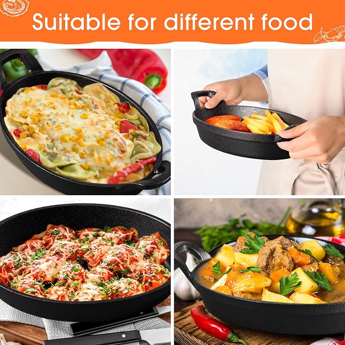 Small Cast Iron Skillet Set