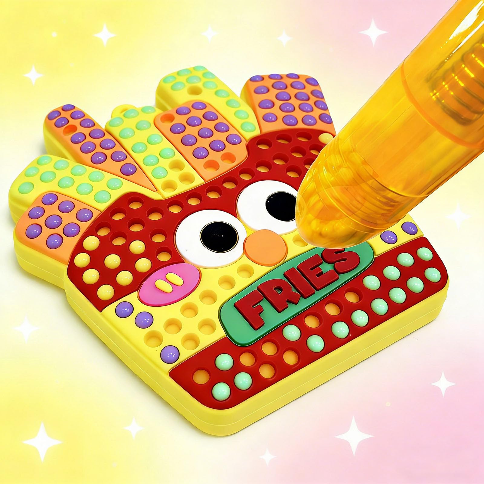 DIY Bead Art & Mosaic Kit for Kids Ages 6-12 Complete Craft Set with 15PCS Colorful Templates Fun Stencils Bead Pens Creative Arts Crafts Activity for Boys Girls