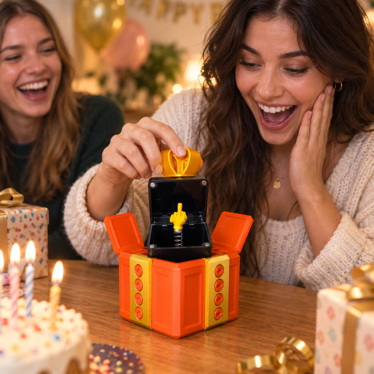Mechanical Surprise Gift Box – Spring-Loaded Puzzle Toy