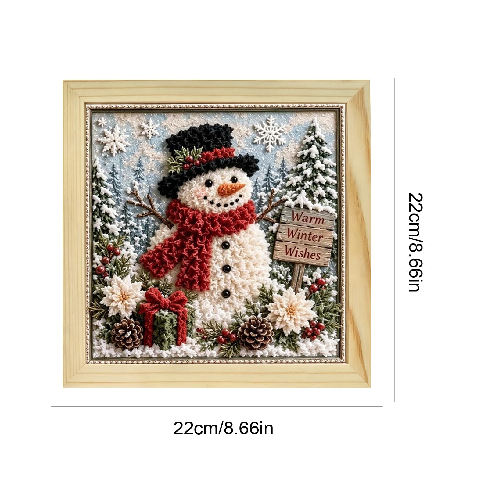 3D Christmas Fabric Poke Art Kit-Handmade Fabric Poke Art Kits for Adults