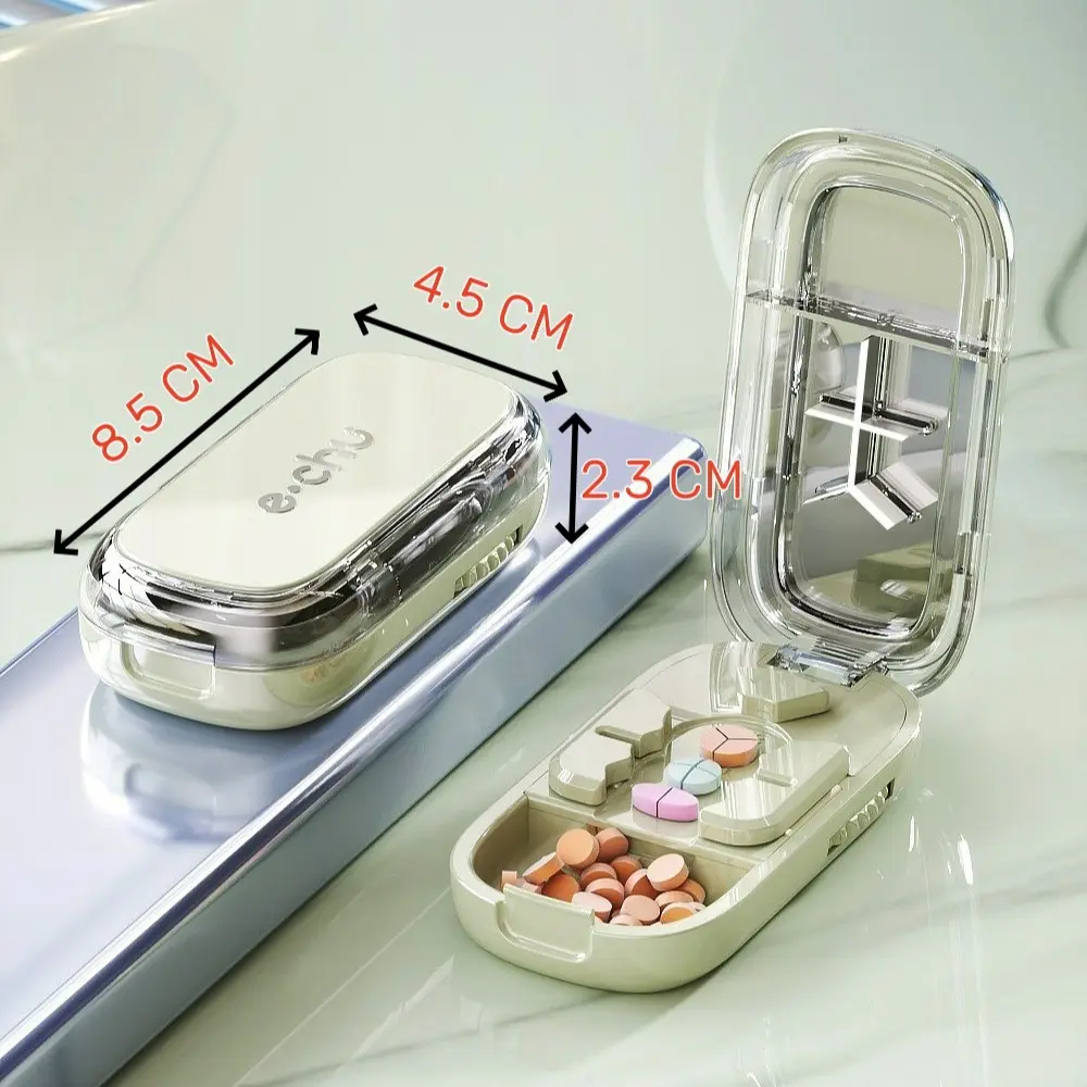 Pill Cutter with Storage Compartment