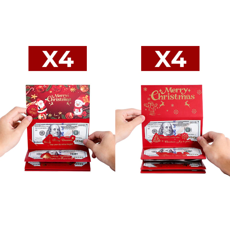Foldable 6-Slot Christmas Red Envelope