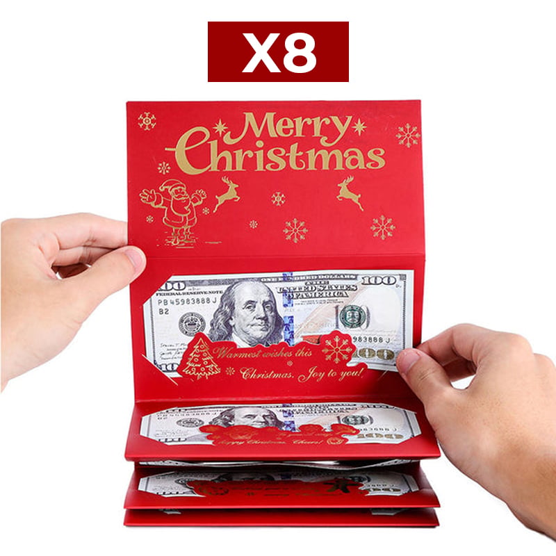 Foldable 6-Slot Christmas Red Envelope