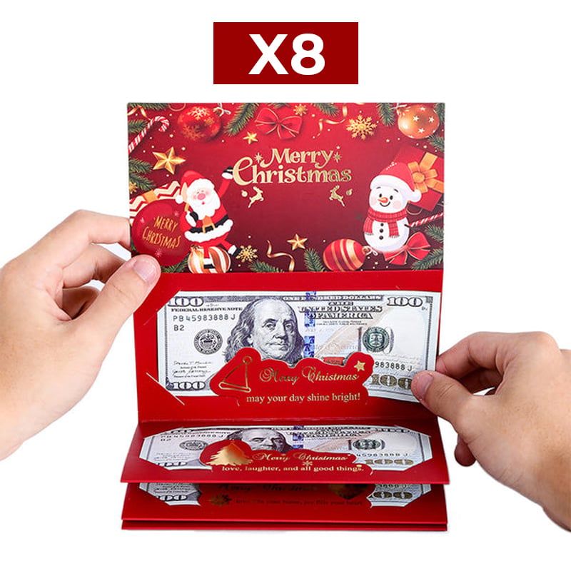 Foldable 6-Slot Christmas Red Envelope