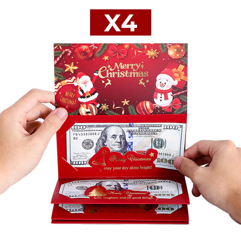 Foldable 6-Slot Christmas Red Envelope