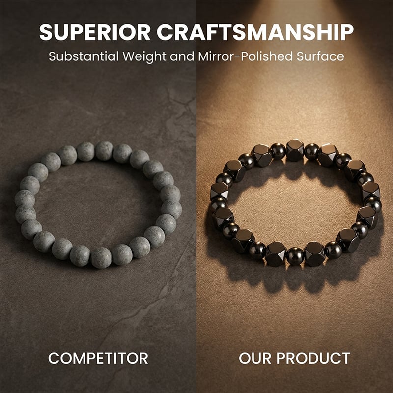 Natural Black Stone Bracelet