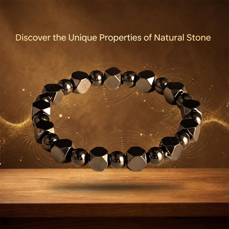 Natural Black Stone Bracelet