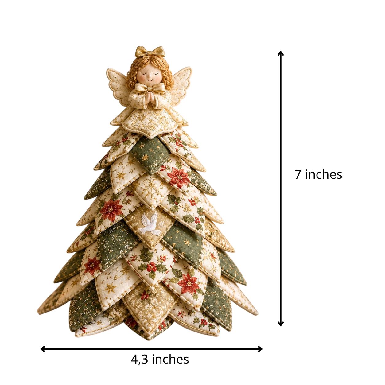 Quilted Christmas Tree DIY Sewing Kit – Beginner-Friendly Fabric Holiday Craft & Festive Home Decor