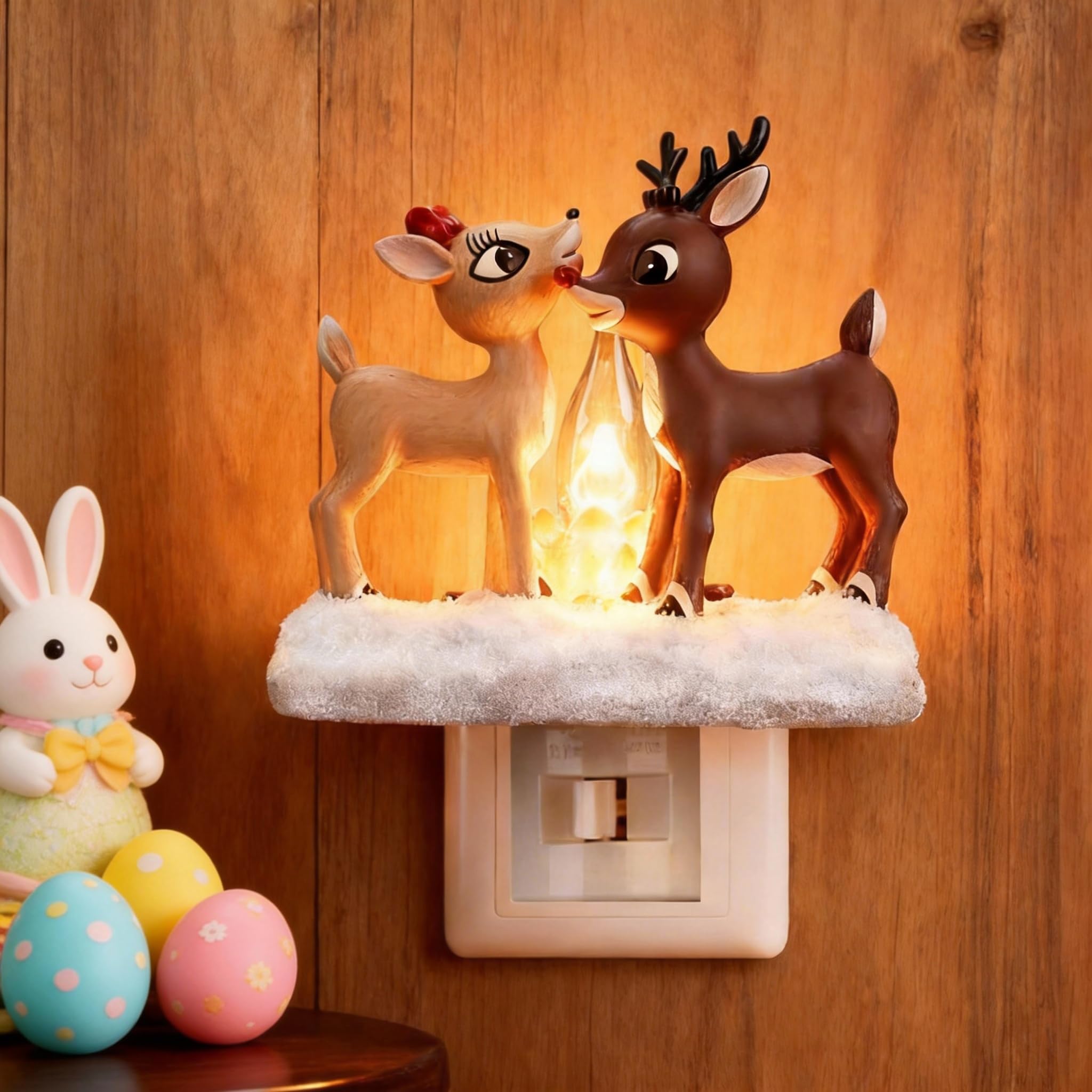 Christmas Reindeer Campfire Nightlight