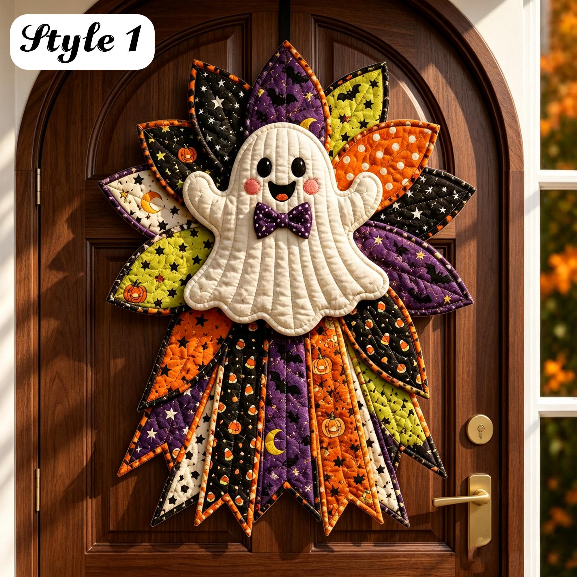DIY Quilted Holiday Door Hanger Sewing Kit – Beginner-Friendly Christmas & Halloween Fabric Craft