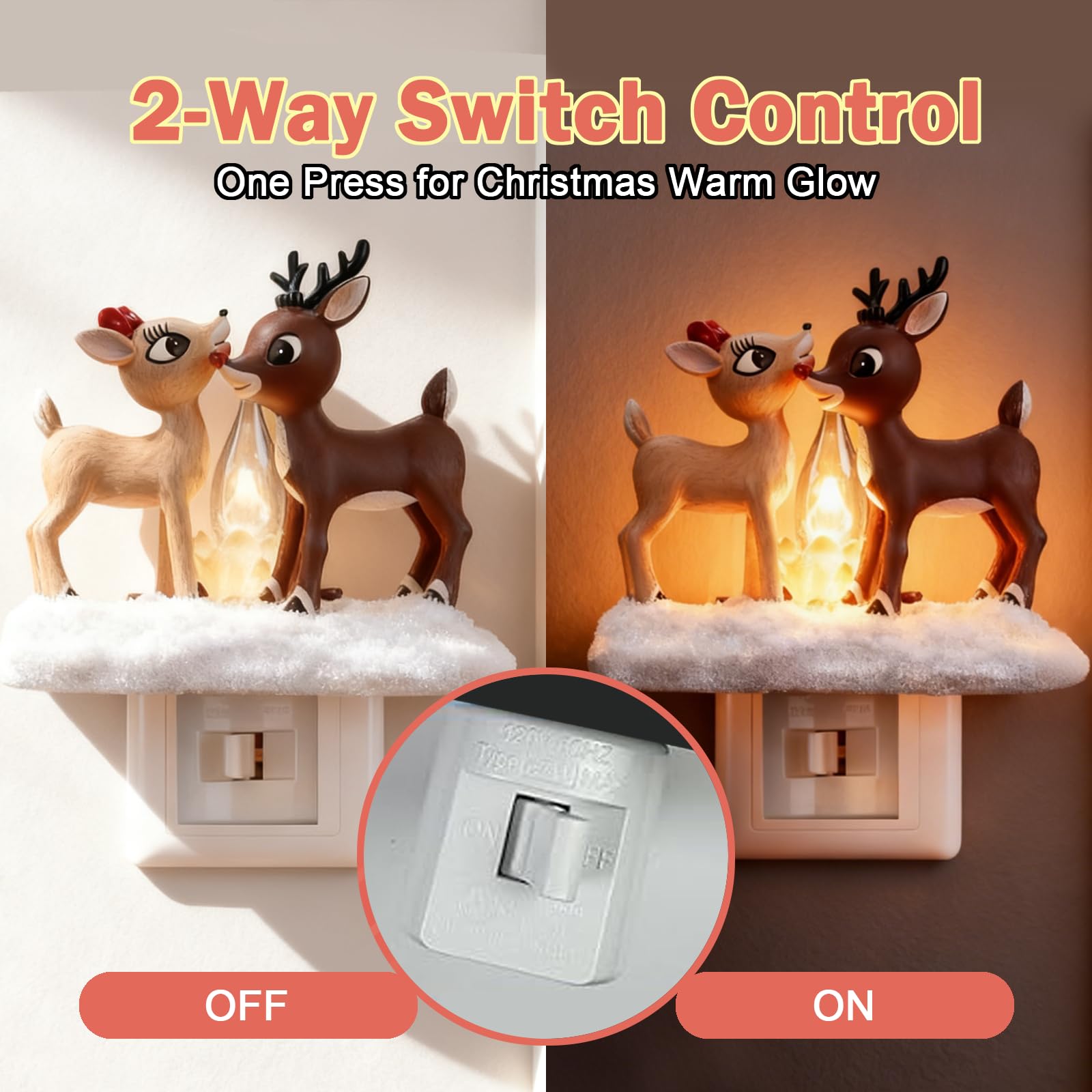 Christmas Reindeer Campfire Nightlight