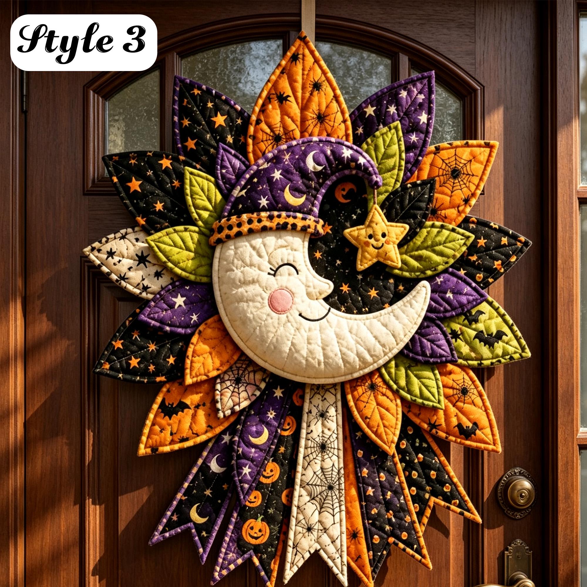 DIY Quilted Holiday Door Hanger Sewing Kit – Beginner-Friendly Christmas & Halloween Fabric Craft