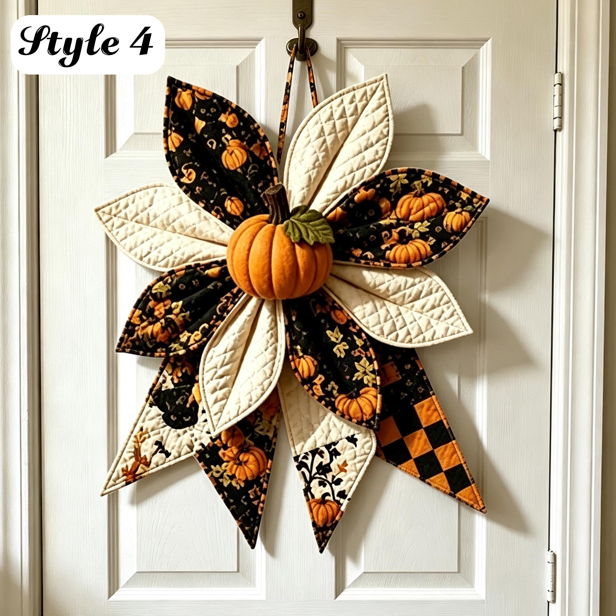 DIY Quilted Holiday Door Hanger Sewing Kit – Beginner-Friendly Christmas & Halloween Fabric Craft