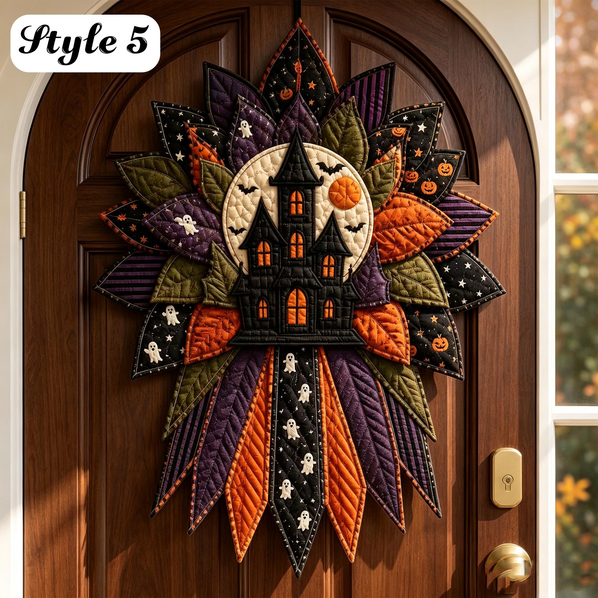 DIY Quilted Holiday Door Hanger Sewing Kit – Beginner-Friendly Christmas & Halloween Fabric Craft