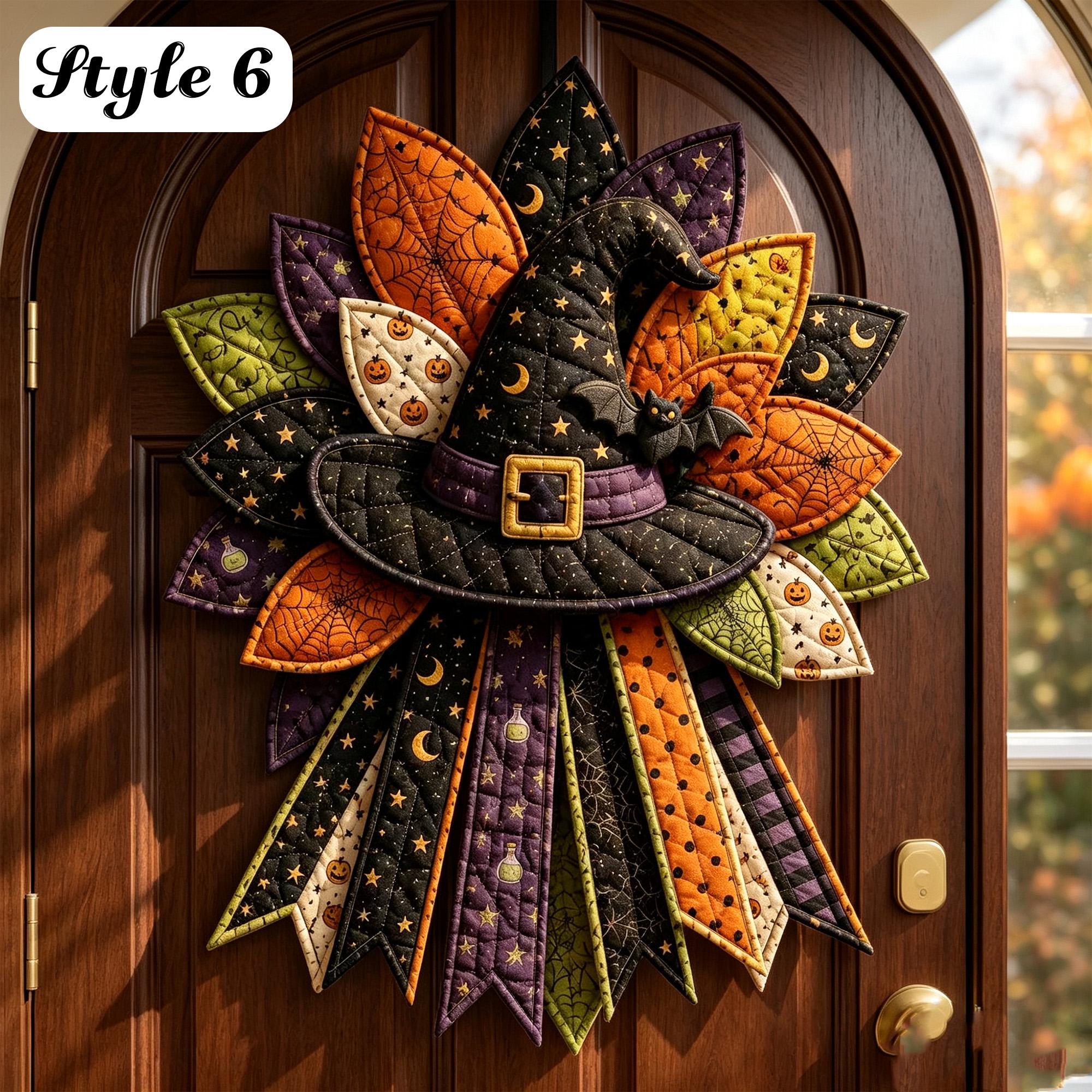 DIY Quilted Holiday Door Hanger Sewing Kit – Beginner-Friendly Christmas & Halloween Fabric Craft