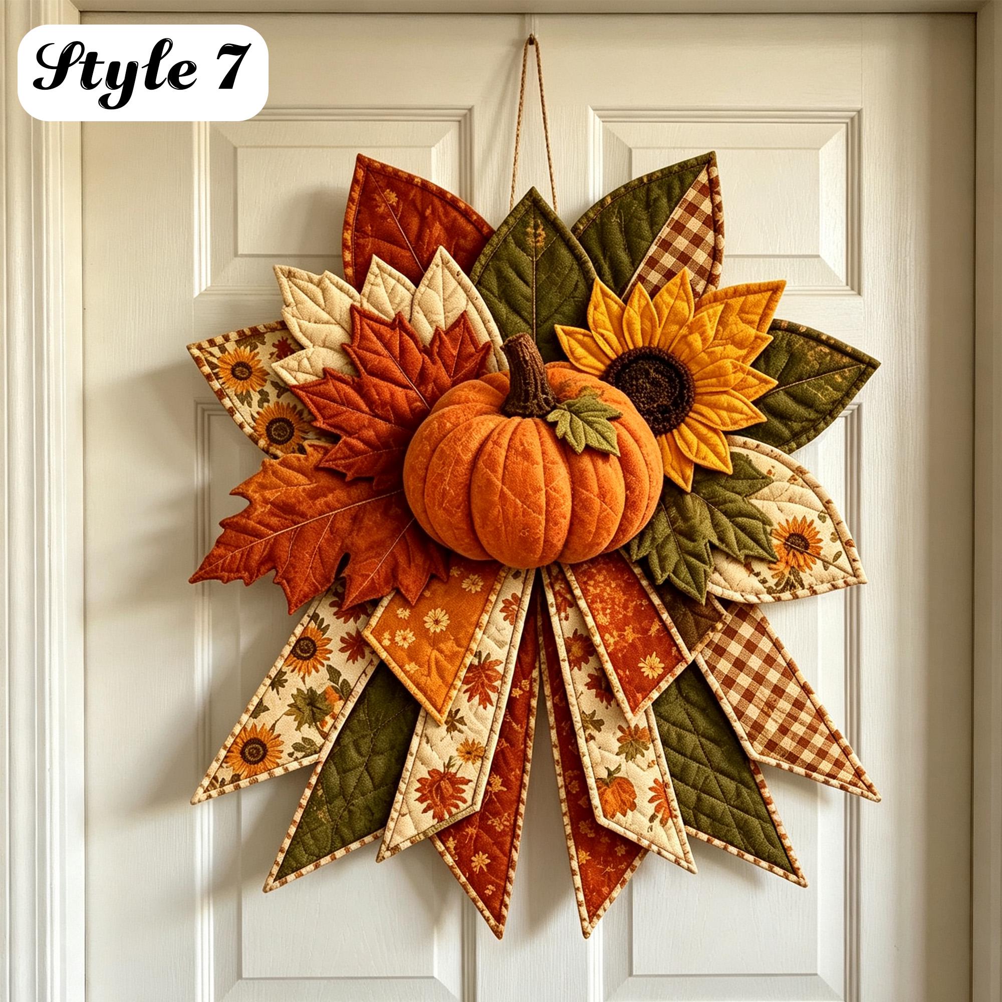 DIY Quilted Holiday Door Hanger Sewing Kit – Beginner-Friendly Christmas & Halloween Fabric Craft