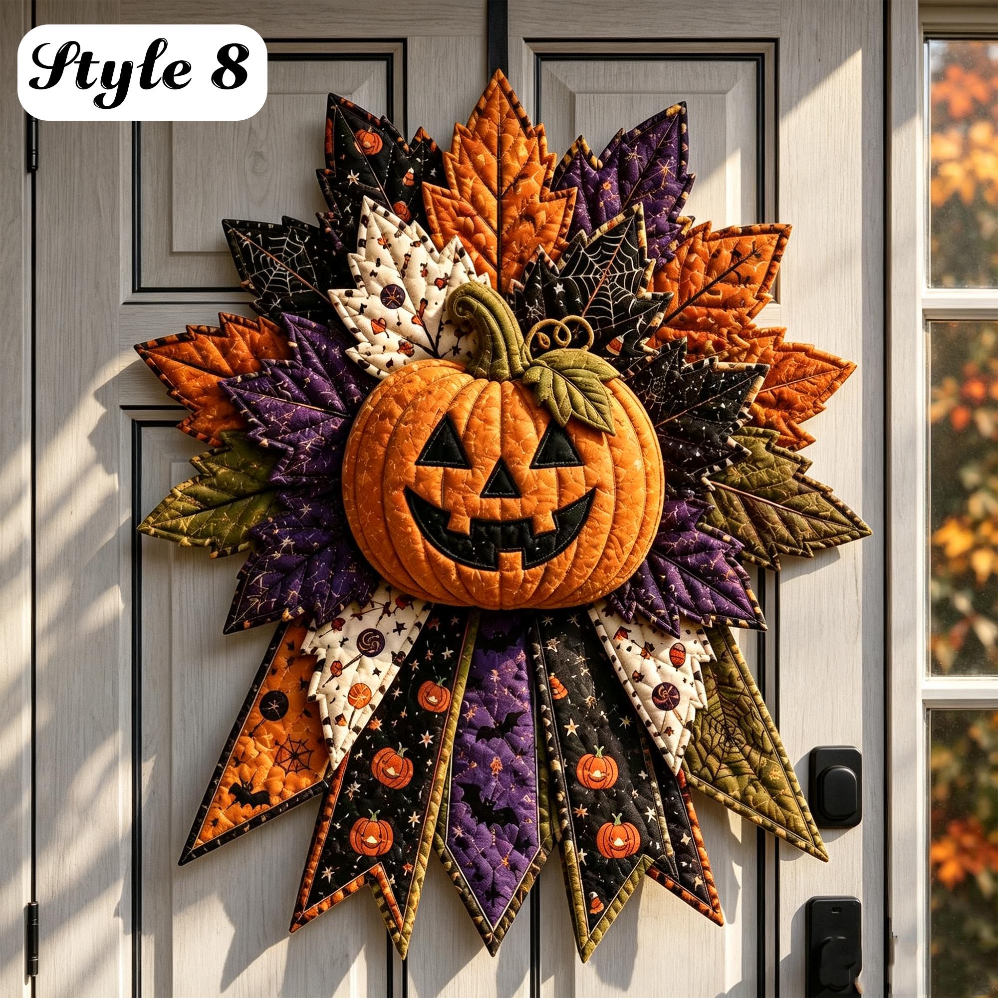 DIY Quilted Holiday Door Hanger Sewing Kit – Beginner-Friendly Christmas & Halloween Fabric Craft