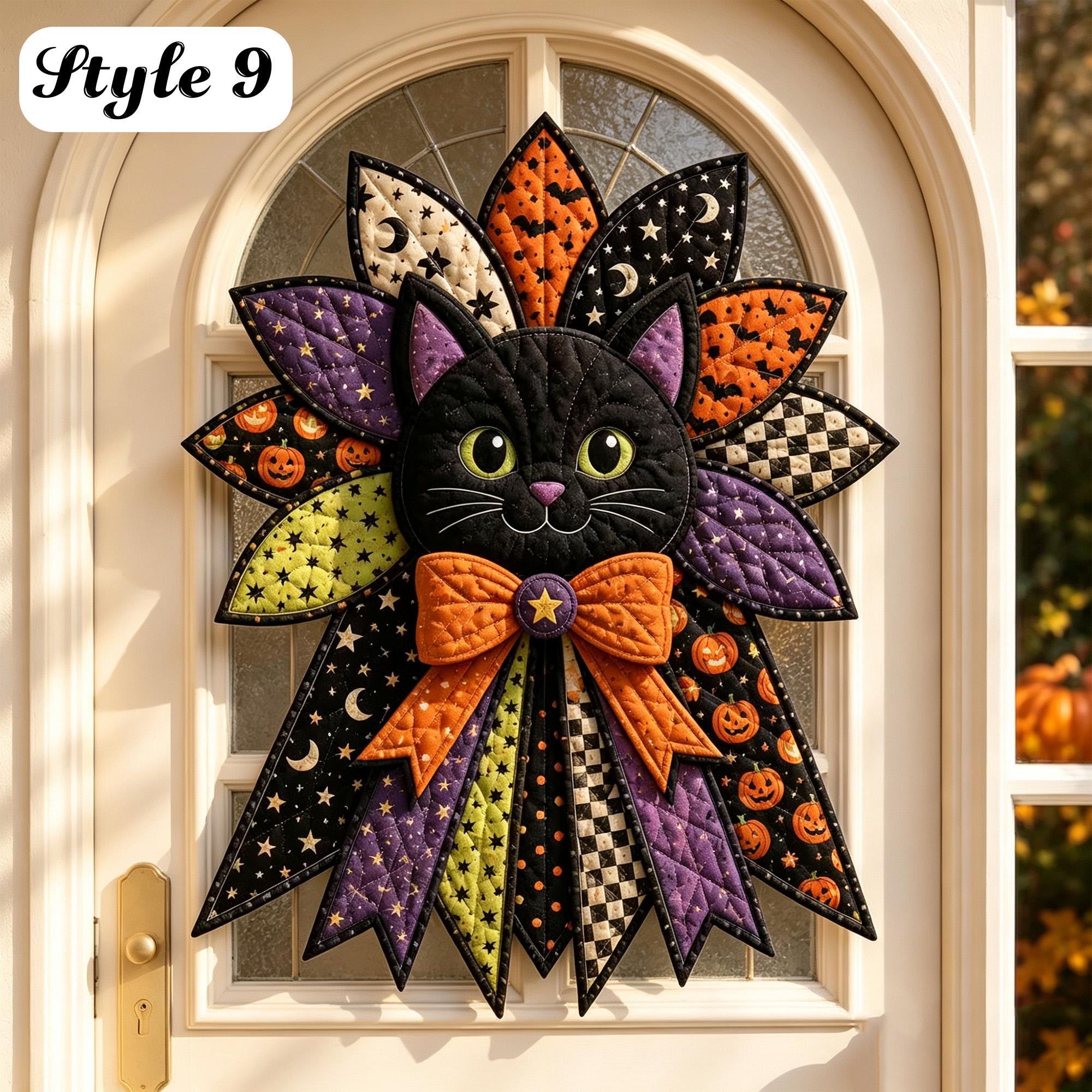 DIY Quilted Holiday Door Hanger Sewing Kit – Beginner-Friendly Christmas & Halloween Fabric Craft