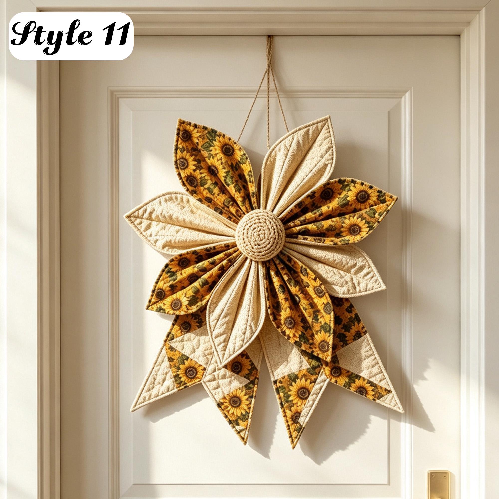DIY Quilted Holiday Door Hanger Sewing Kit – Beginner-Friendly Christmas & Halloween Fabric Craft