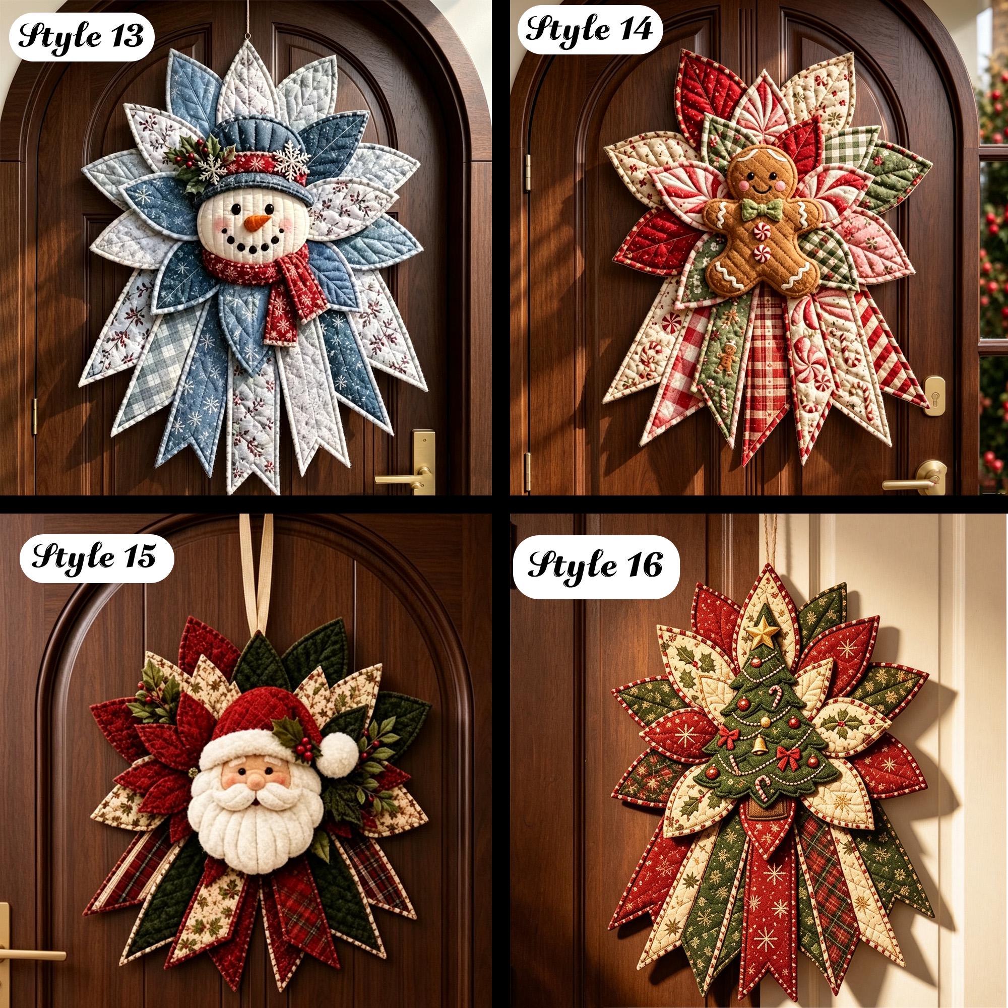 DIY Quilted Holiday Door Hanger Sewing Kit – Beginner-Friendly Christmas & Halloween Fabric Craft