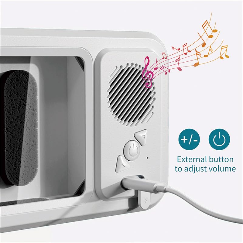 Waterproof Shower Phone Holder with Bluetooth Speaker & 360° Rotation