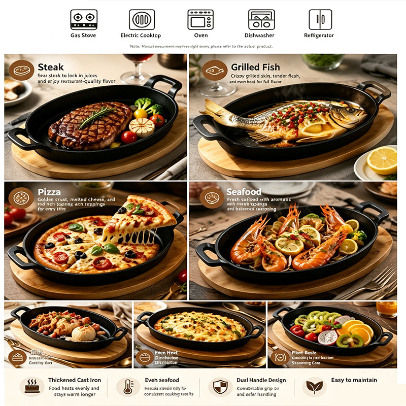 Small Cast Iron Skillet Set