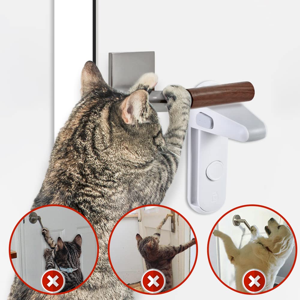 Child Safety Door Lever Lock – No-Drill Door Handle Lock for Babies, Kids & Pets