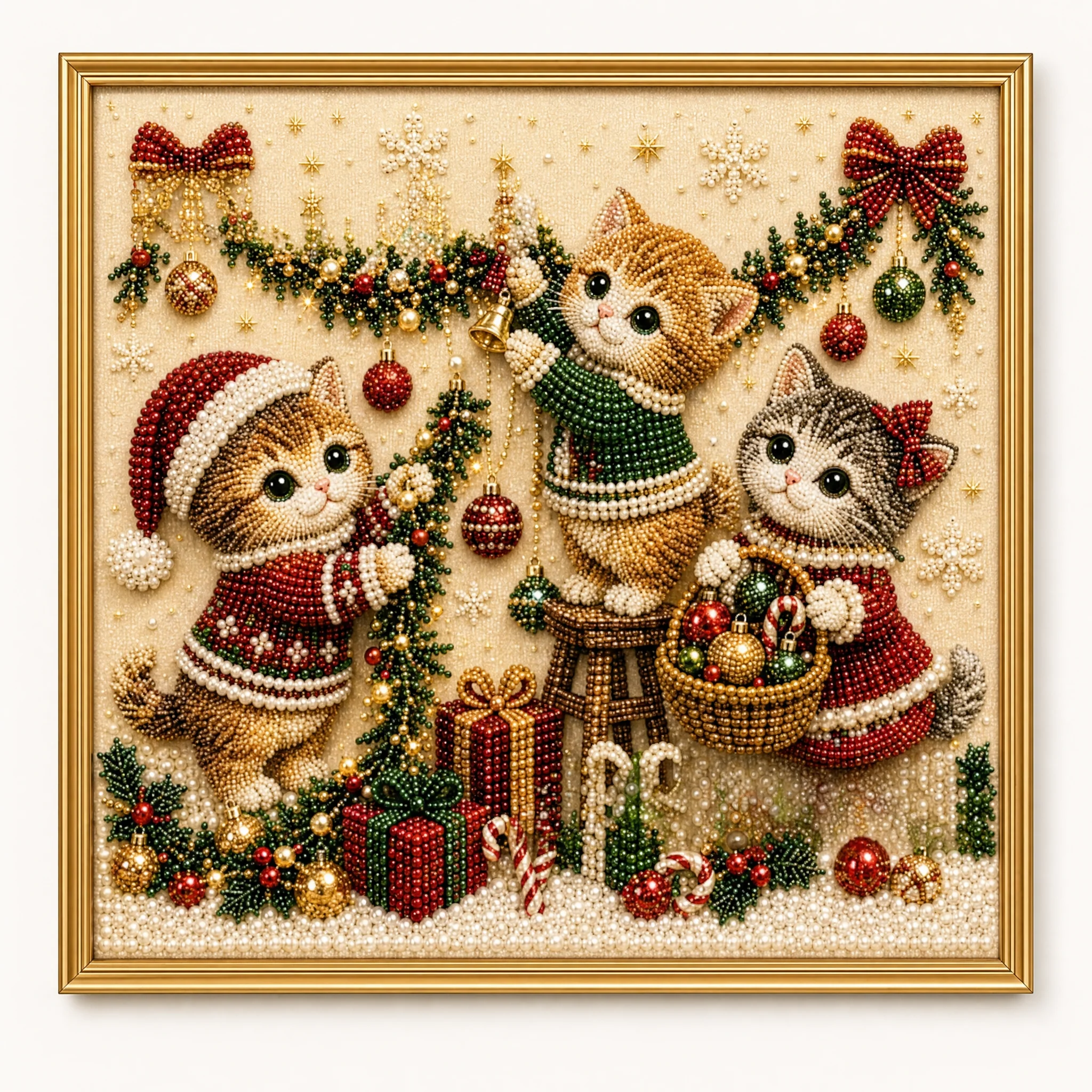3D Christmas Pearl Art Kit