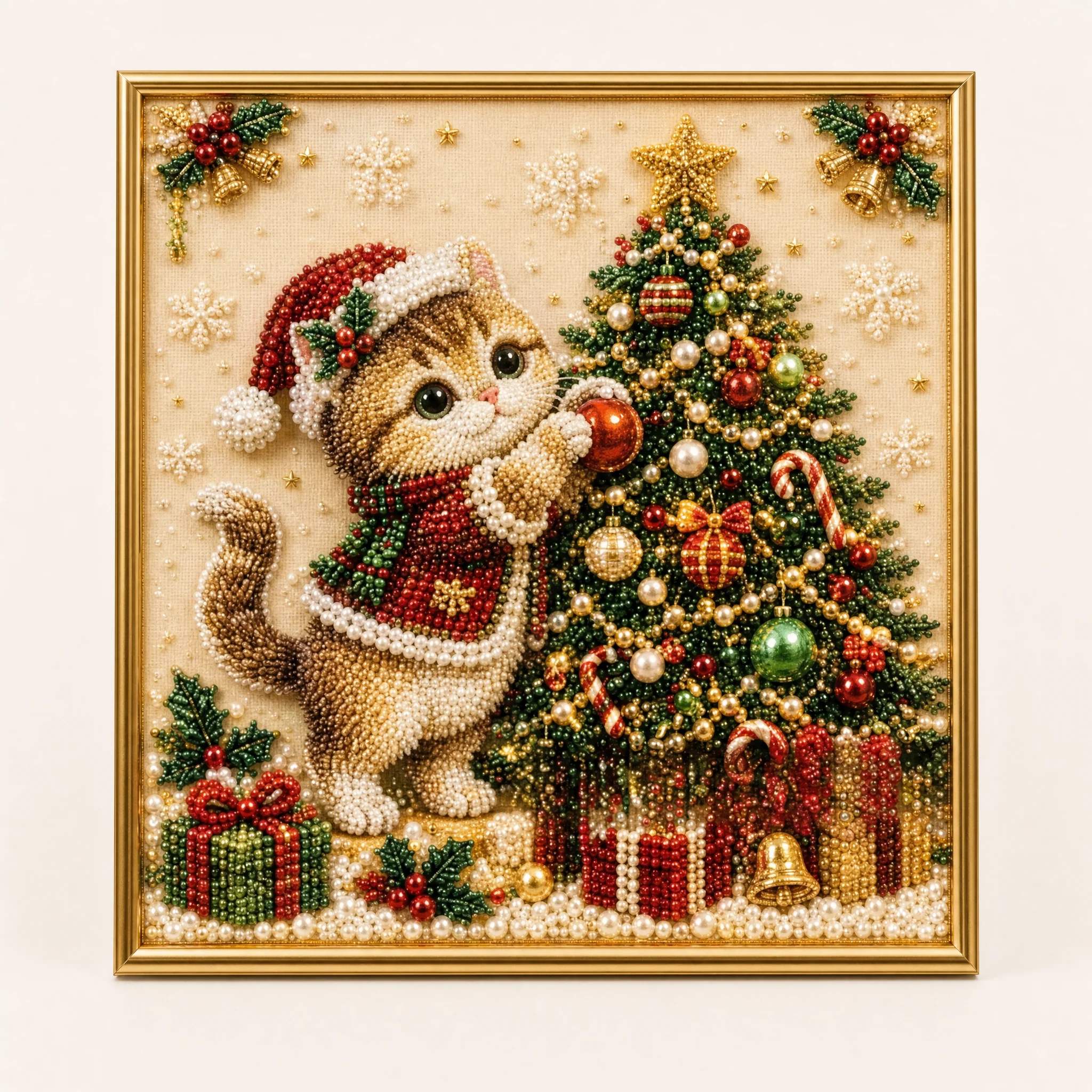 3D Christmas Pearl Art Kit